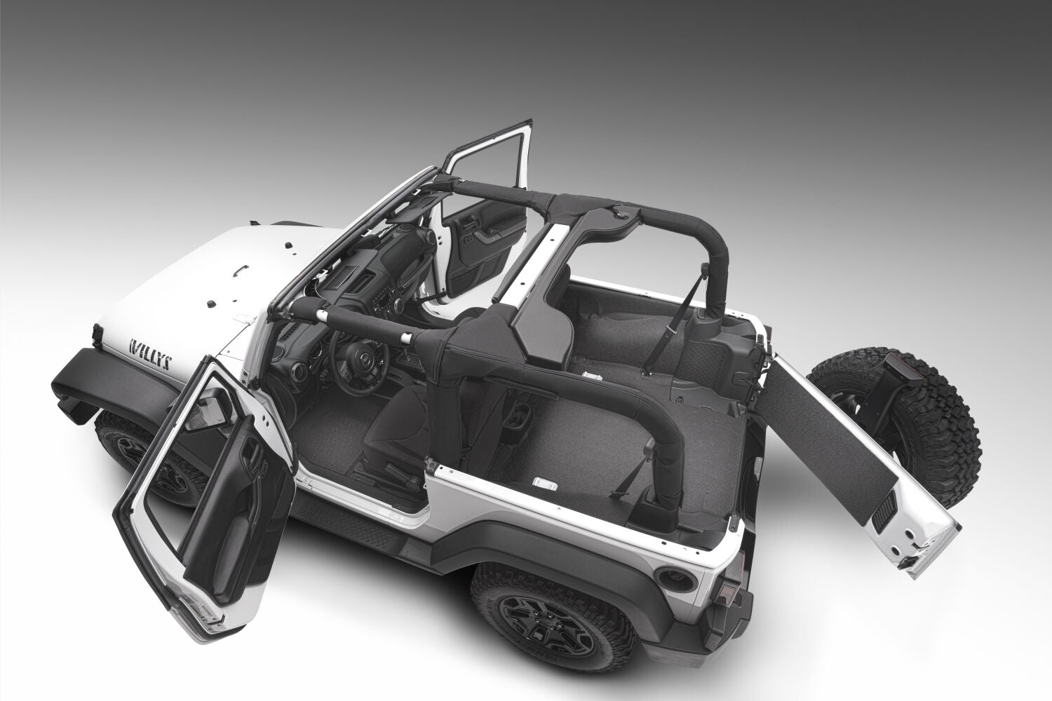Husky Liners Jeep Liner for 11-17 Jeep Wrangler JK 2dr (Incl. Heat Shields)