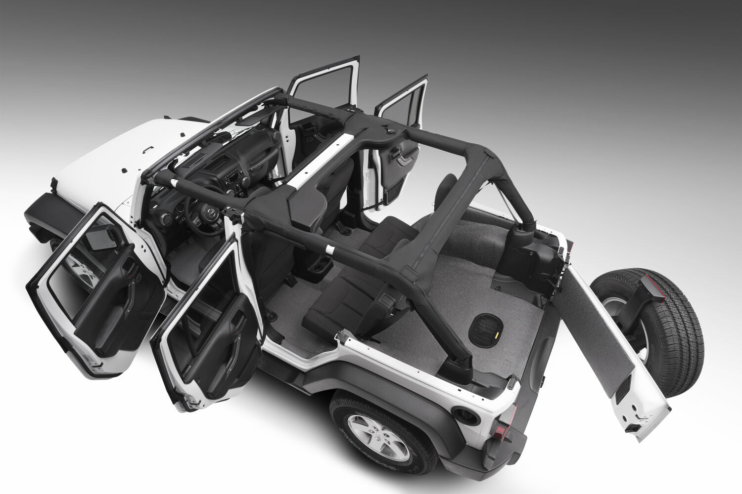 Husky Liners Jeep Liner for 11-17 Jeep Wrangler JKU 4dr (Incl. TG & Tub Liner)