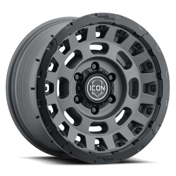 Icon Hammer Pro 17x8.5 / 6x5.5 / 25mm / 5.75in BS - Charcoal - 21017859057CH