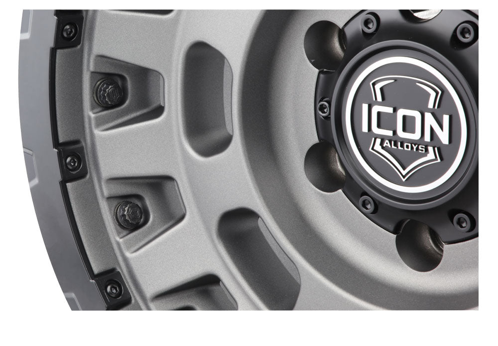 Icon Hammer Pro 17x8.5 / 6x5.5 / 0mm / 4.75in BS - Charcoal - 21017858347CH