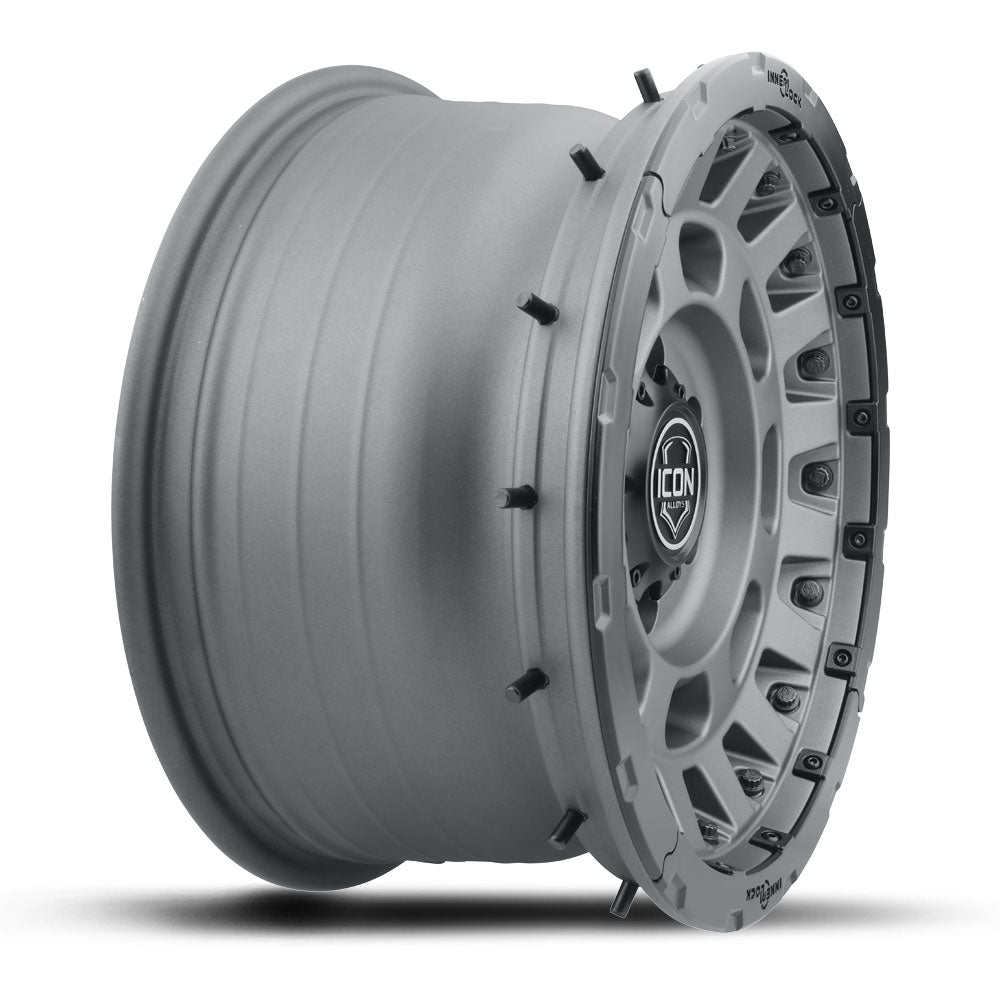 Icon Hammer Pro 17x8.5 / 6x5.5 / 0mm / 4.75in BS - Charcoal - 21017858347CH