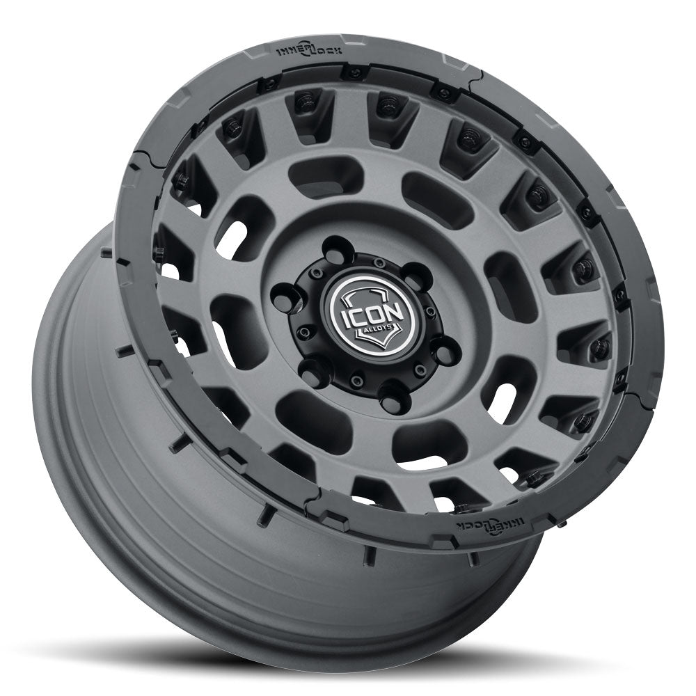 Icon Hammer Pro 17x8.5 / 6x5.5 / 0mm / 4.75in BS - Charcoal - 21017858347CH