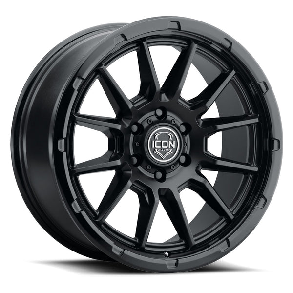 ICON Alloys Cajon 20x9 / 6x135 / 16mm / 5.625in BS Double Black Wheel - 8320906356DB