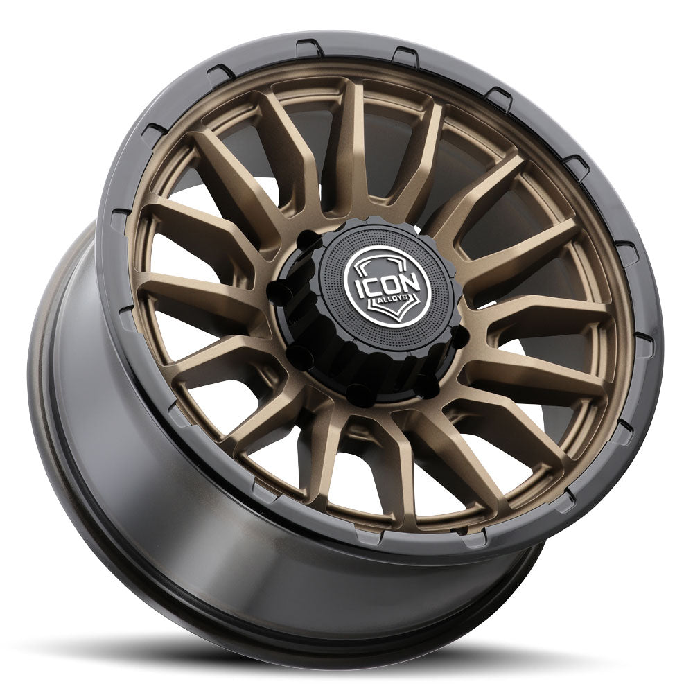 ICON Alloys Cajon 20x9 / 8x180 / 12mm / 5.5in BS Satin Bronze Wheel w/ GB Lip - 8320908955SBGB