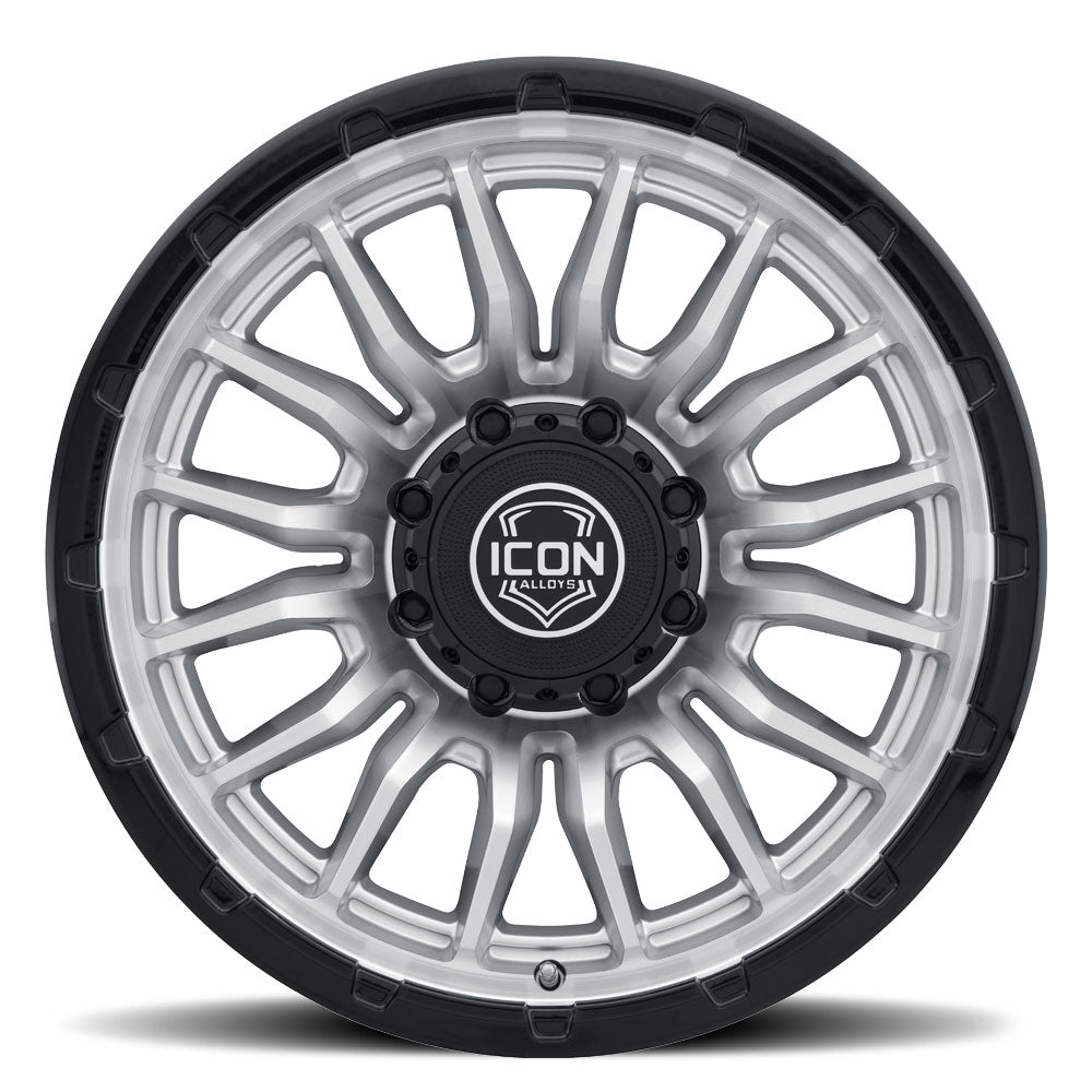 ICON Alloys Cajon 20x9 / 8x170 / 6mm / 5.25in BS Silver Machined Wheel w/ GB Lip - 8320908152SMGB