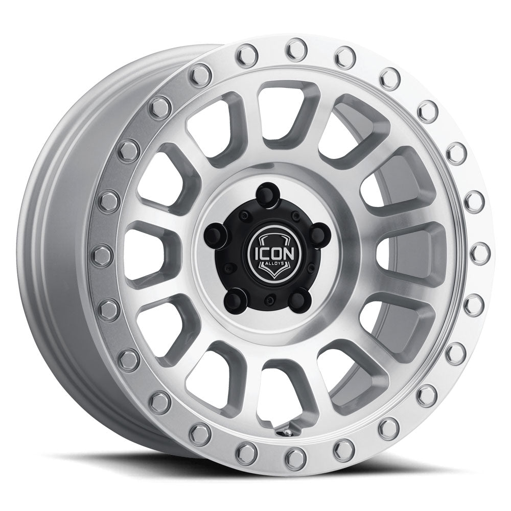 ICON Hulse 18x9 6x5.5 0mm Offset 5in BS Silver Machined - 8018908350SM