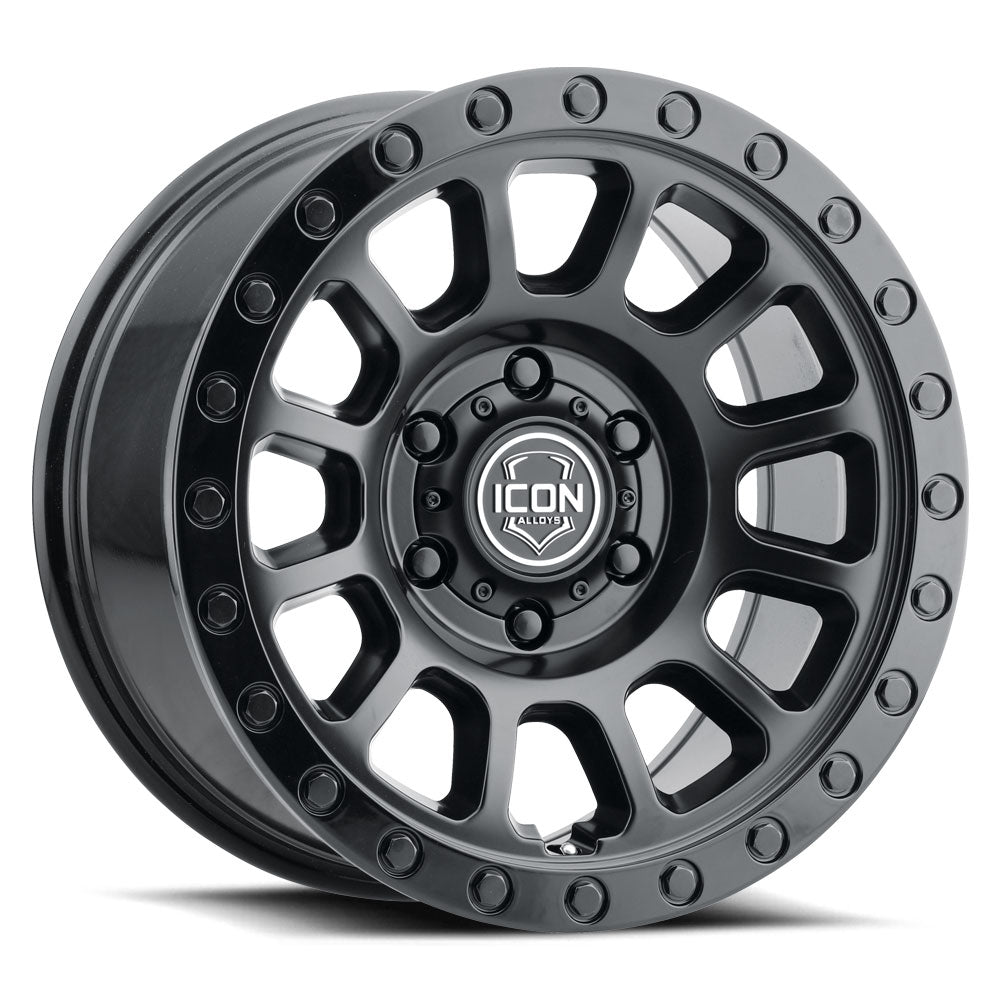 ICON Hulse 17 X 8.5 / 6 X 5.5 / 25mm Offset / 5.75in BS Double Black - 8017859057DB