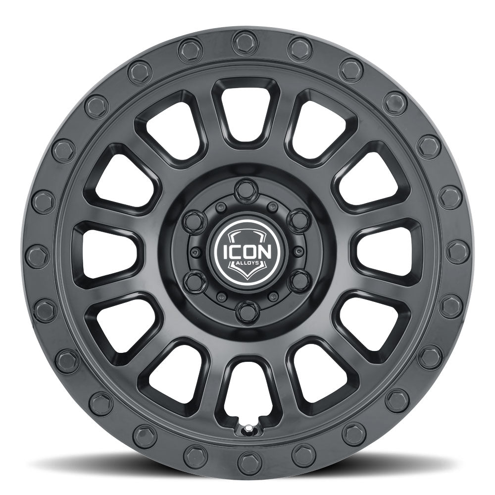 ICON Hulse 18x9 6x135 6mm Offset 5.25in BS Double Black - 8018906352DB