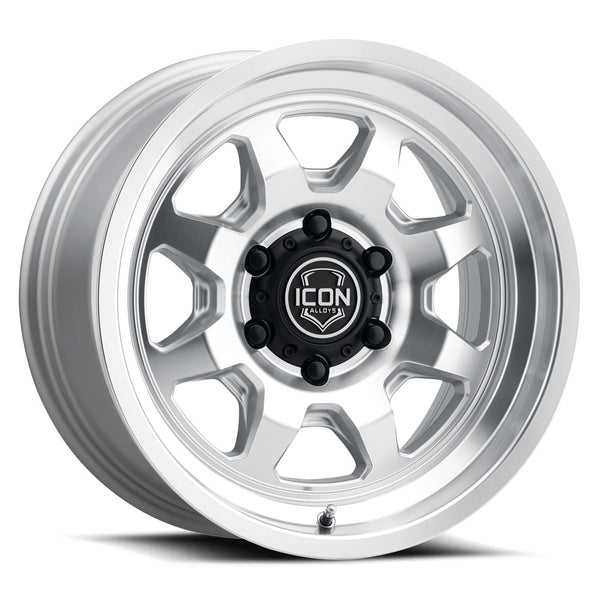 ICON Nuevo 17x8.5 / 5x150 / 25mm Offset / 5.75in BS - Silver Machined Wheel - 8117855557SM
