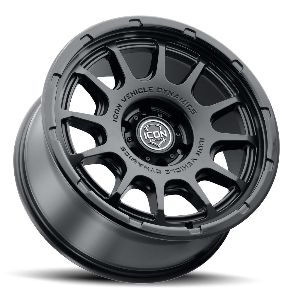 ICON Alloys Rancho 20x9 / 6x135 / 16mm / 5.625in BS DBL Black Wheel - 8420906356DB