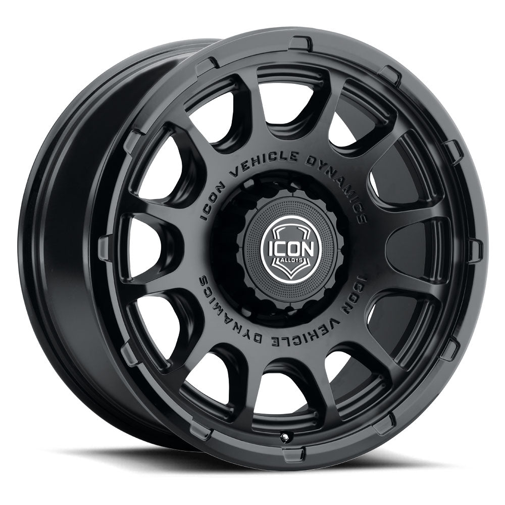 ICON Alloys Rancho 20x9 / 8x6.5 / 12mm / 5.5in BS DBL Black Wheel - 8420908055DB