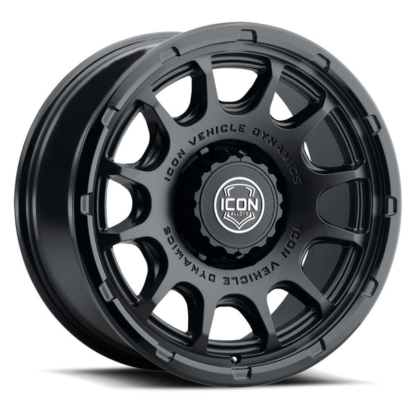 ICON Alloys Rancho 20x9 / 8x170 / 6mm / 5.25in BS DBL Black Wheel - 8420908152DB