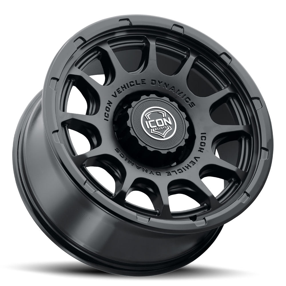ICON Alloys Rancho 20x9 / 8x170 / 6mm / 5.25in BS DBL Black Wheel - 8420908152DB