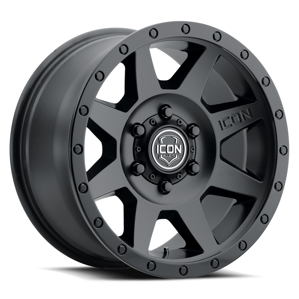ICON Rebound 20x9 6x5.5 0mm Offset 5in BS 106.1mm Bore Double Black Wheel - 1820908350DB