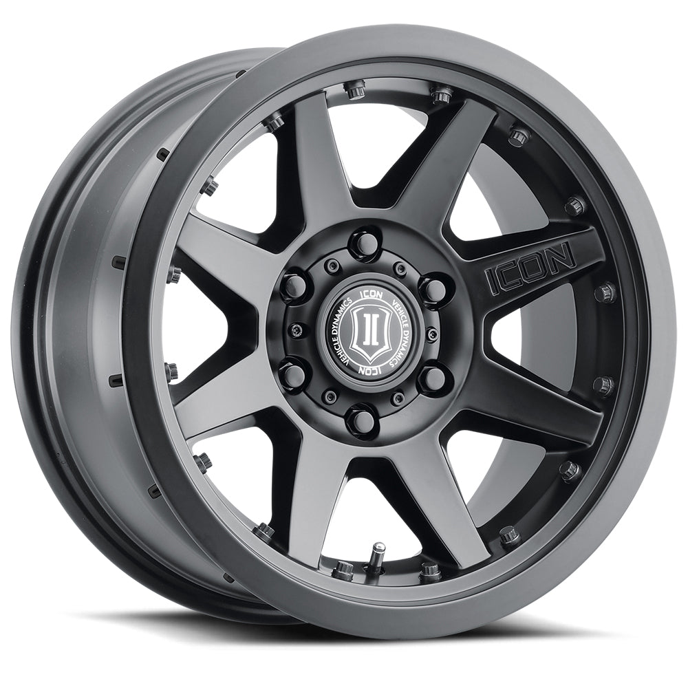ICON Rebound Pro 17x8.5 6x135 6mm Offset 5in BS 87.1mm Bore Satin Black Wheel - 21817856350SB