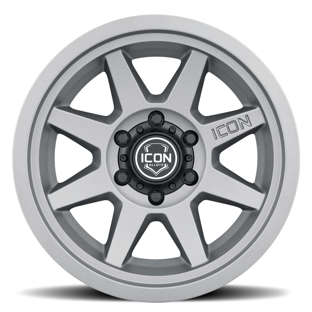 ICON Rebound 17x8.5 6x5.5 25mm Offset 5.75in BS 95.1mm Bore Charcoal Wheel - 1917859057CH