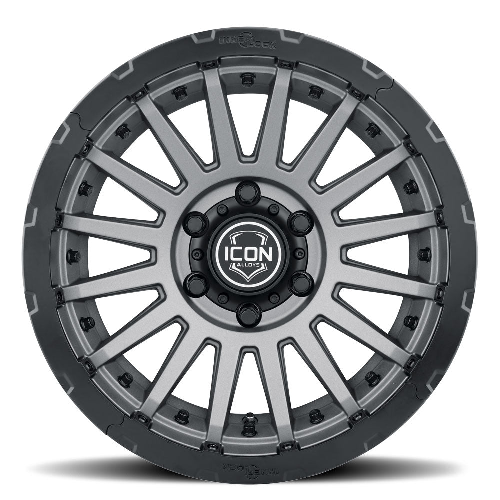 ICON Recon Pro 17in. Halo Rock Ring Kit - Black - 192051B