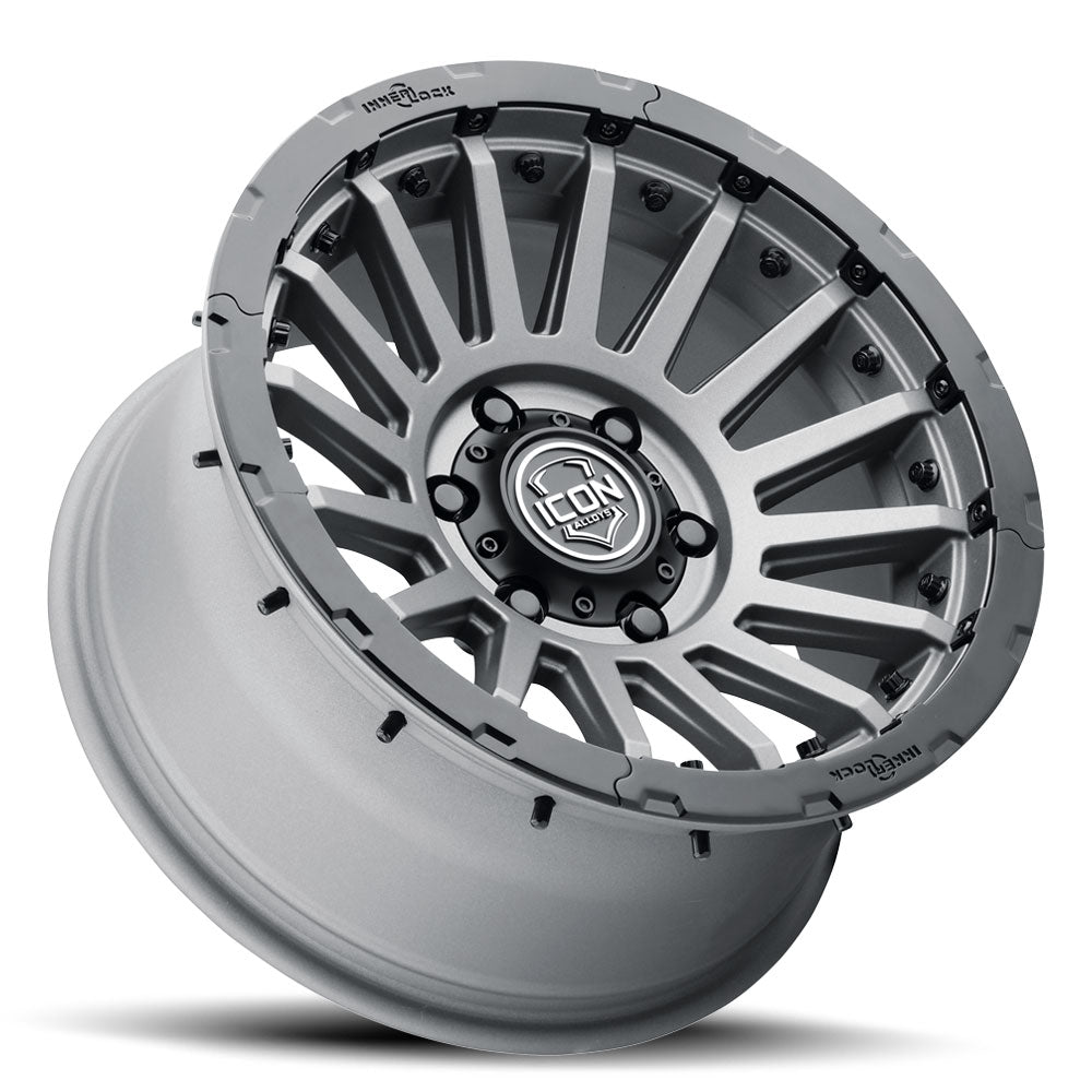 ICON Recon Pro 17x8.5 8 x 170 6mm Offset 5in BS Charcoal Wheel - 23617858150CH
