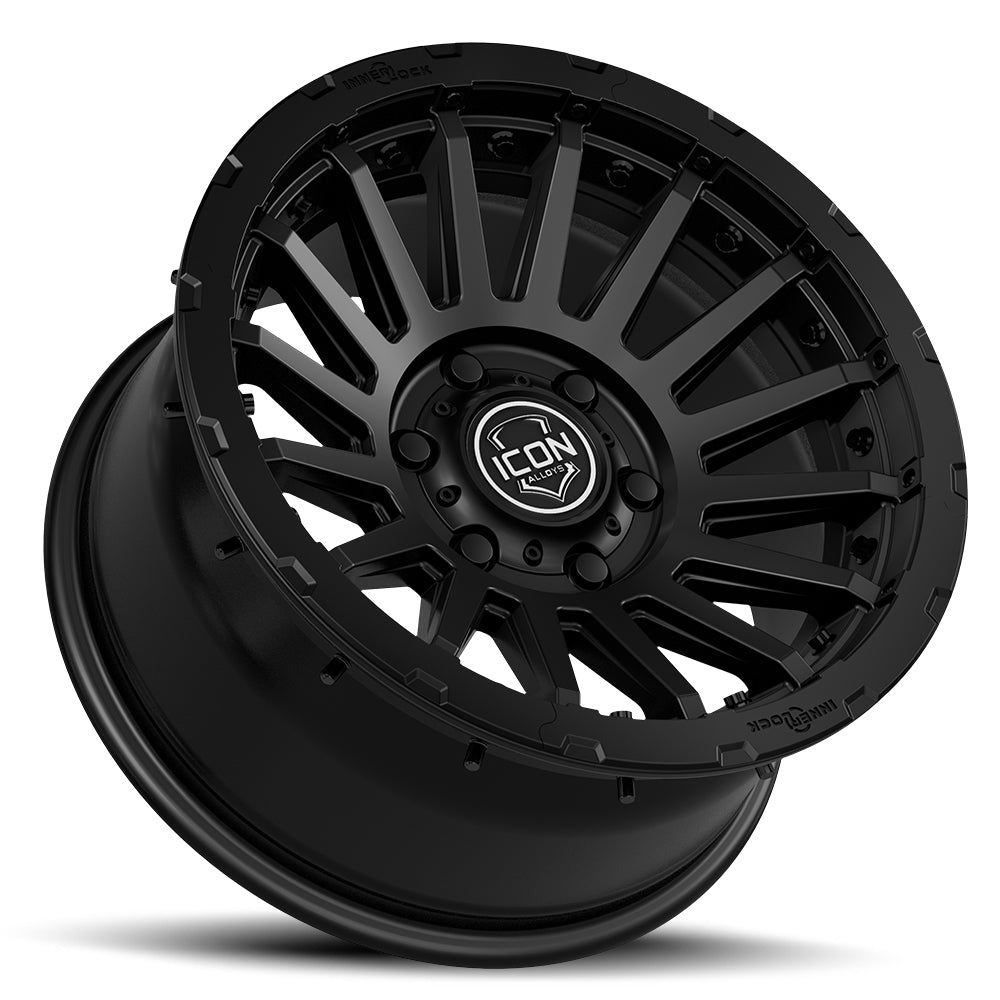 ICON Recon Pro 17x8.5 8 x 6.5 13mm Offset 5.25in BS Satin Black Wheel - 23617858052SB