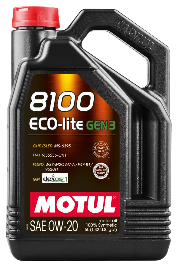 Motul 8100 Eco-Lite Gen3 0W20 - 5L