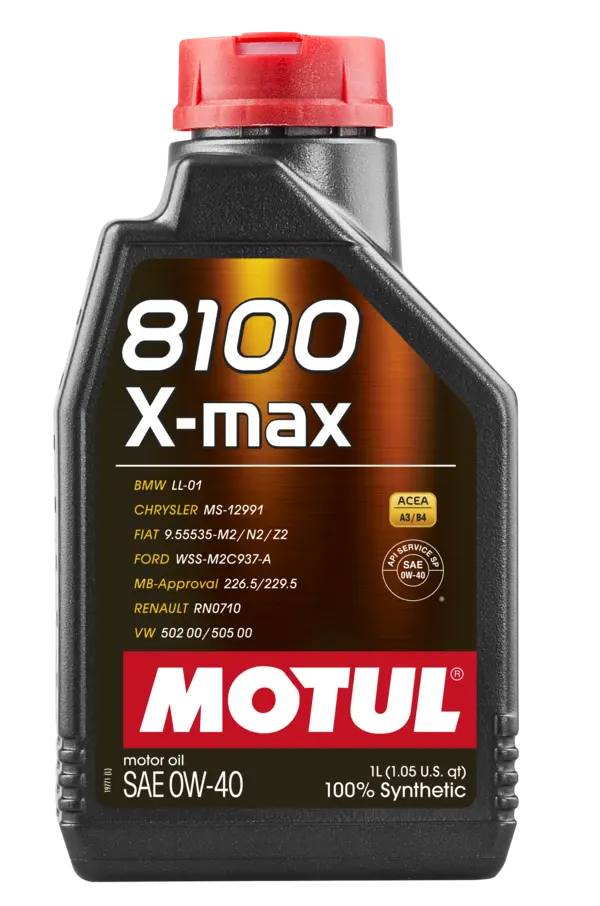 Motul 8100 X-MAX 0W40 - Porsche A40 - 1L