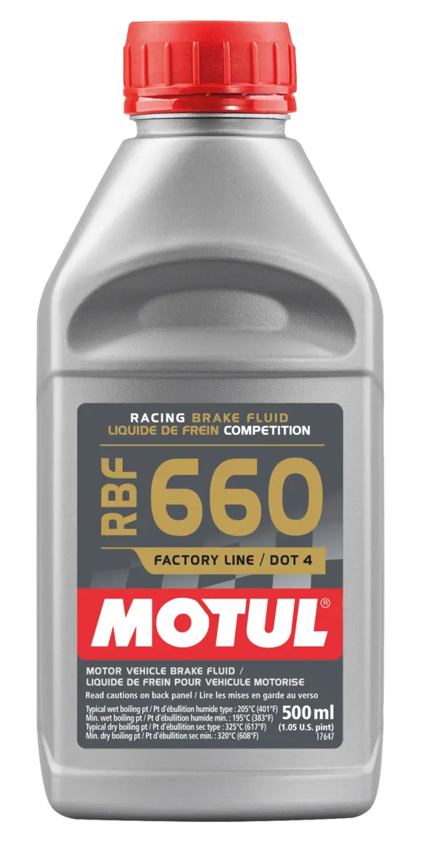Motul Brake Fluid RBF 660 - Racing DOT 4 - 1/2L by Motul Tech