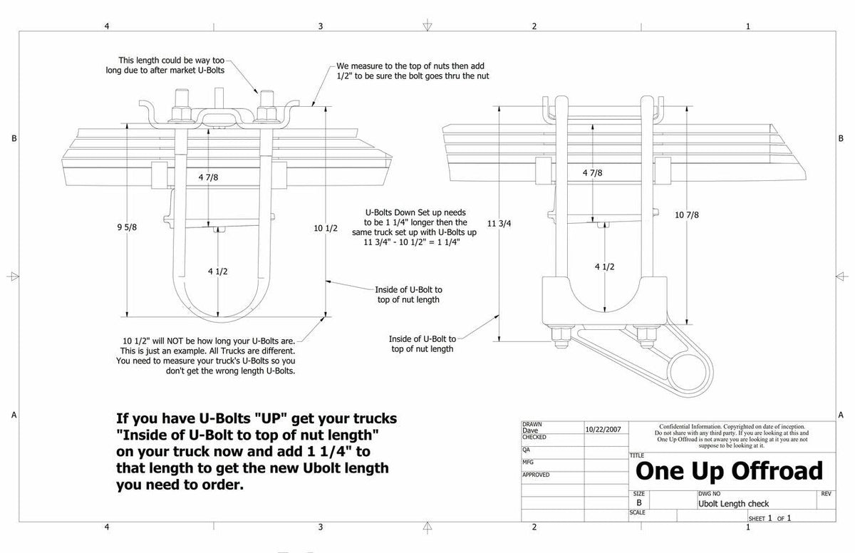 S&amp;B Under Axle Bar Mounts, 4-1/4in &amp; 4-1/2in Axle, U-Bolts Down - 101045
