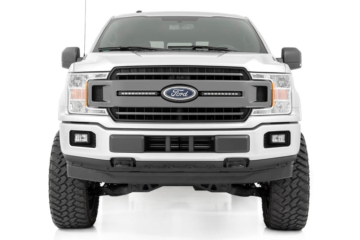 Rough Country - 10 Inch Black Series LED Light Bar - Slim Line- Pair - 70410ABL by Rough Country - detail view
