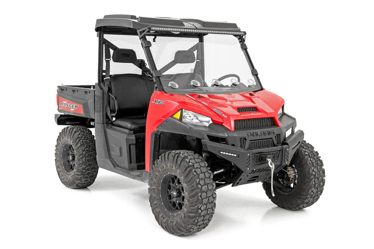 Rough Country - Vented Full Windshield - Scratch Resistant - Polaris Ranger 1000/Ranger XP 900/1000 - 98232010 for 2013-2017 