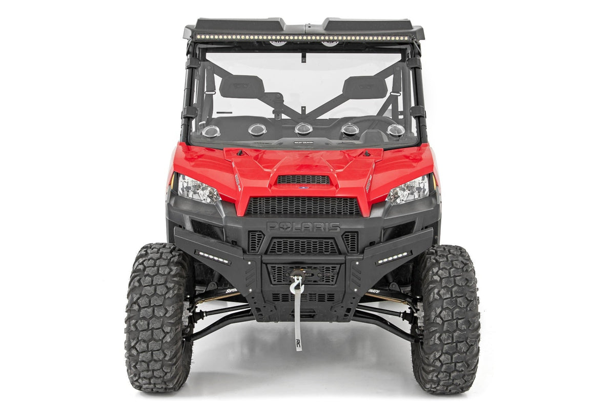 Rough Country - Vented Full Windshield - Scratch Resistant - Polaris Ranger 1000/Ranger XP 900/1000 - 98232010 for 2013-2017 