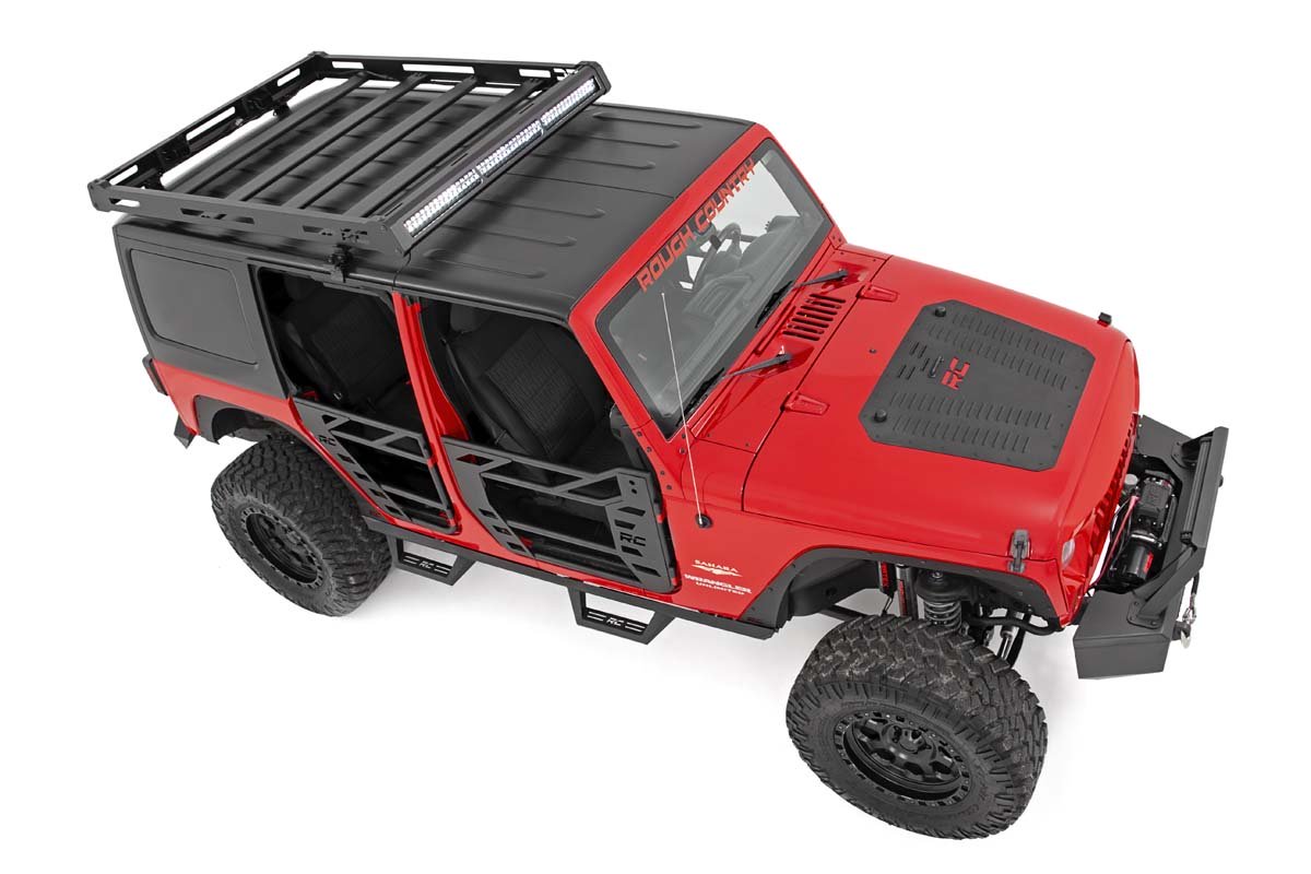 Rough Country - Roof Rack - Jeep Wrangler JK/Wrangler Unlimited  (2007-2018) - 10605 for 2007-2017 Jeep Wrangler - alternate 