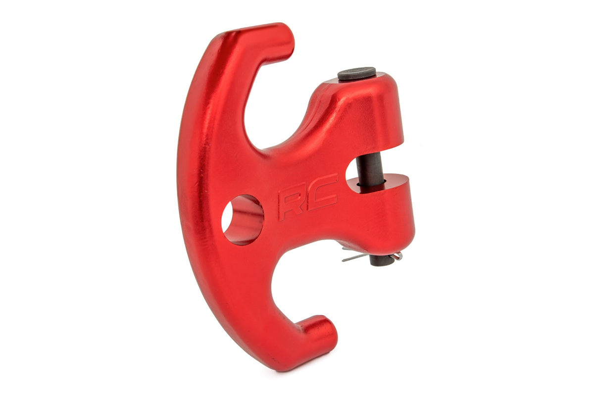 Rough Country - UTV Multi-Function Winch Cleat - Red - RS177R by Rough Country - installed view