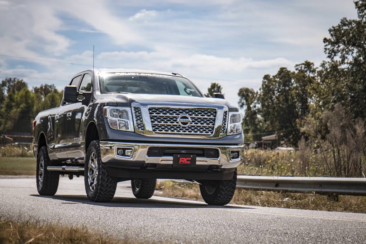 Rough Country - 3 Inch Lift Kit - N3 Shocks - Nissan Titan XD 2WD/4WD (2016-2024) - 83630 by Rough Country - installed view