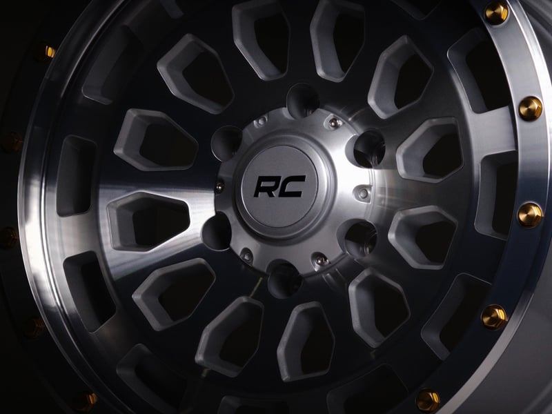 Rough Country - Rough Country 87 Series Wheel - Simulated Beadlock - Full Machine - 17x8.5 - 6x5.5 - +0mm - 87170912C