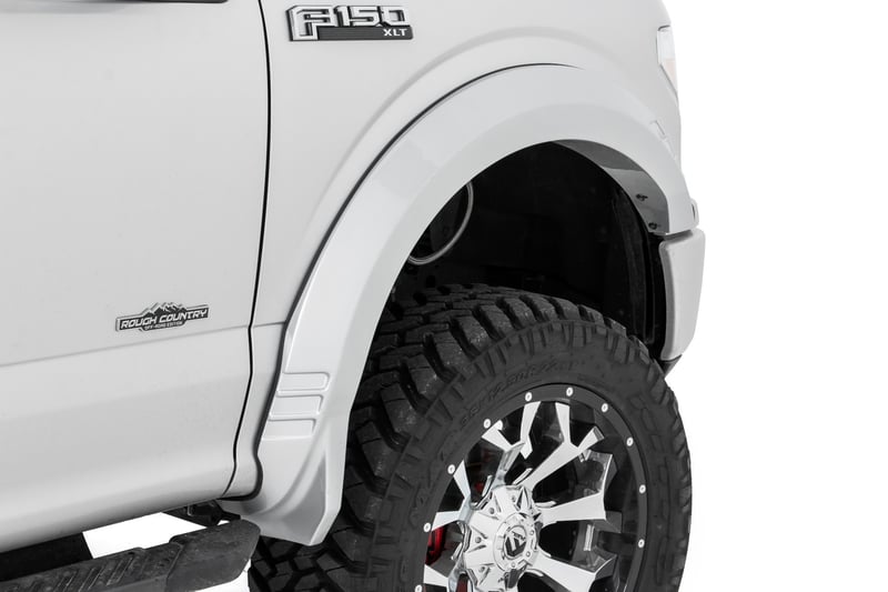 Rough Country - Fender Flares - SF1 - D1 Stone Gray - Ford F-150 2WD/4WD (2018-2020) - F-F318201-D1