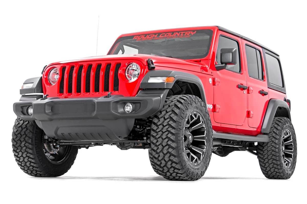 Rough Country - 2.5 Inch Lift Kit - Coils - M1R - Jeep Wrangler Unlimited 4WD (2018-2023) - 67744 for 2018-2023 Jeep Wrangler
