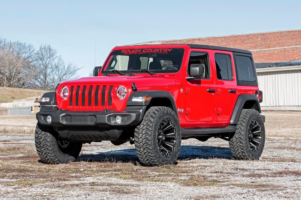 Rough Country - 2.5 Inch Lift Kit - Coils - M1R - Jeep Wrangler Unlimited 4WD (2018-2023) - 66644 for 2018-2023 Jeep Wrangler