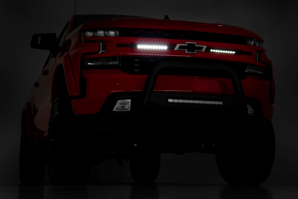 Rough Country - 10 Inch Chrome Series LED Light Bar - Slim Line - Pair - 70410A by Rough Country - detail view