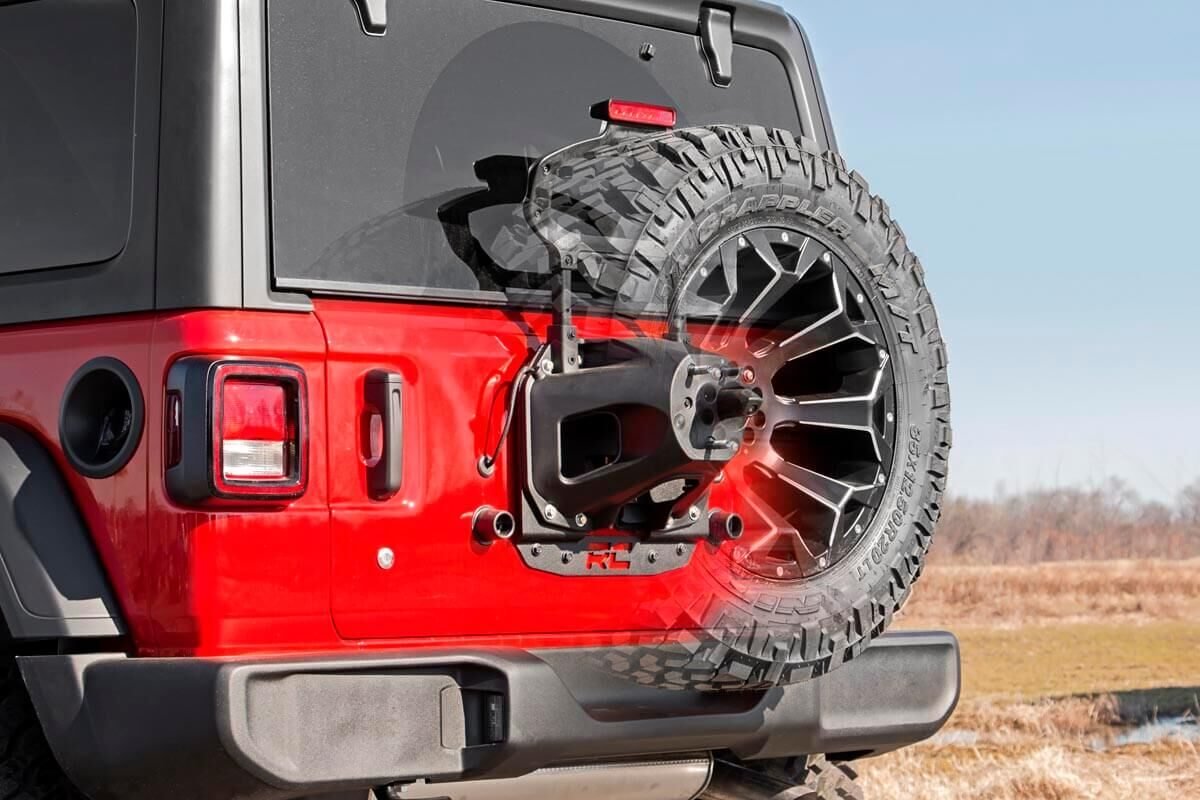 Rough Country - Tire Carrier Relocation Plate - No Prox - Jeep Wrangler JL (21-25)/Wrangler Unlimited (18-25) - 10529 for 201
