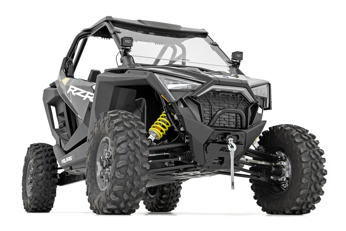 Rough Country - LED Light Kit - "A" Pillar Mount - 2" Black Pair - Spot - Polaris RZR PRO XP - 93076 for 2020-2023 Polaris Rz