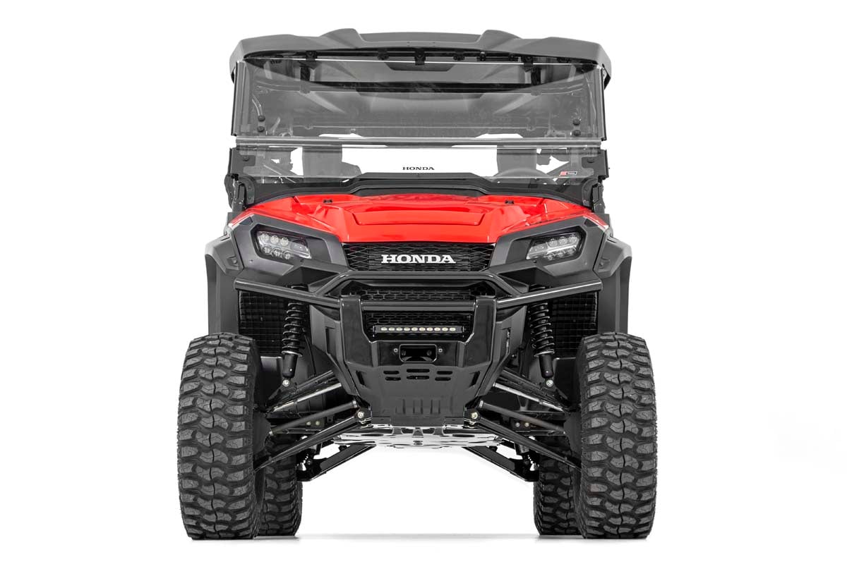 LED Light | Bumper Mount | 10&quot; Black Slimline | Honda Pioneer 1000/Pioneer 1000-5