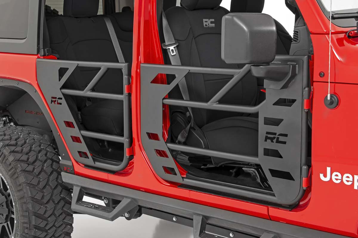 Rough Country - Tubular Doors - Front - Jeep Gladiator JT/Wrangler JL 4WD (2018-2025) - 10617 for 2018-2023 Jeep Wrangler - d