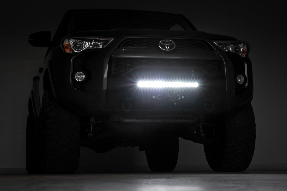 Rough Country - Front Bumper - Hybrid - 20" Blk LED - Amber - Toyota 4Runner 2WD/4WD (14-24) - 10746 by Rough Country - detai
