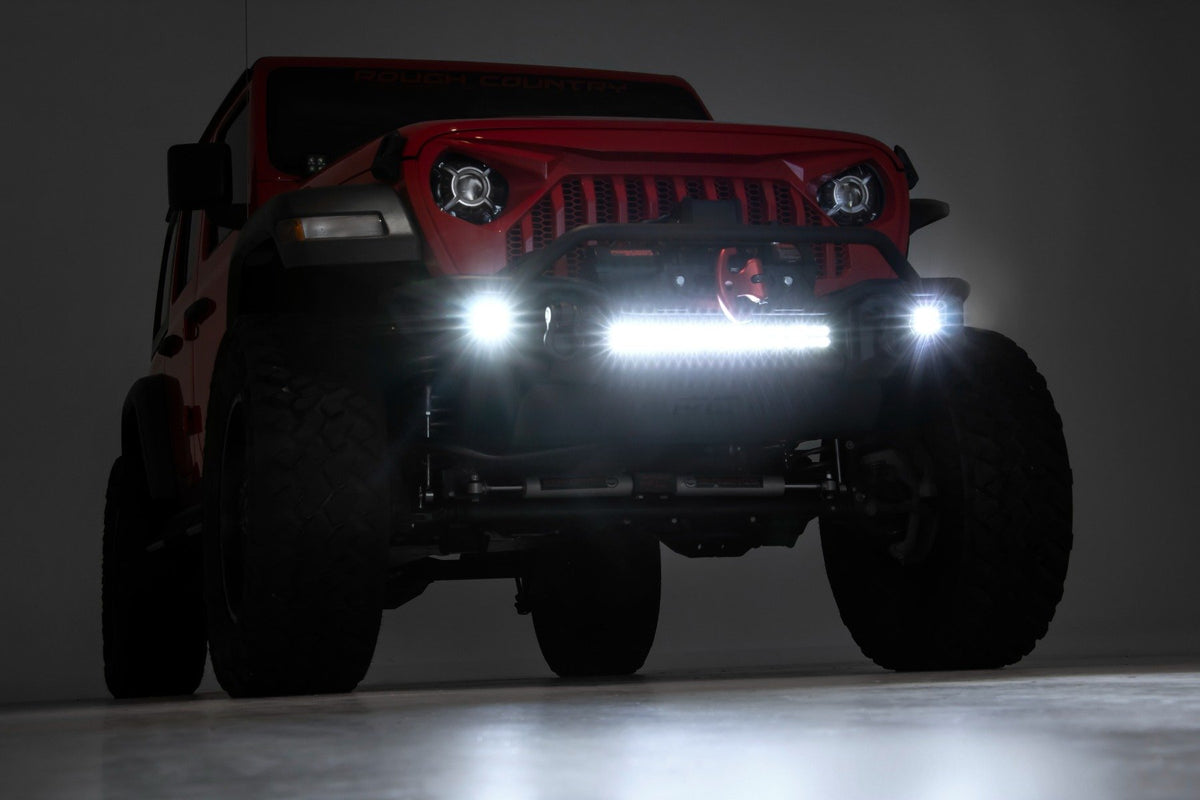 Front Winch Bumper | Tubular | Skid Plate | Jeep Gladiator JT/Wrangler JK &amp; JL/Wrangler Unlimited 