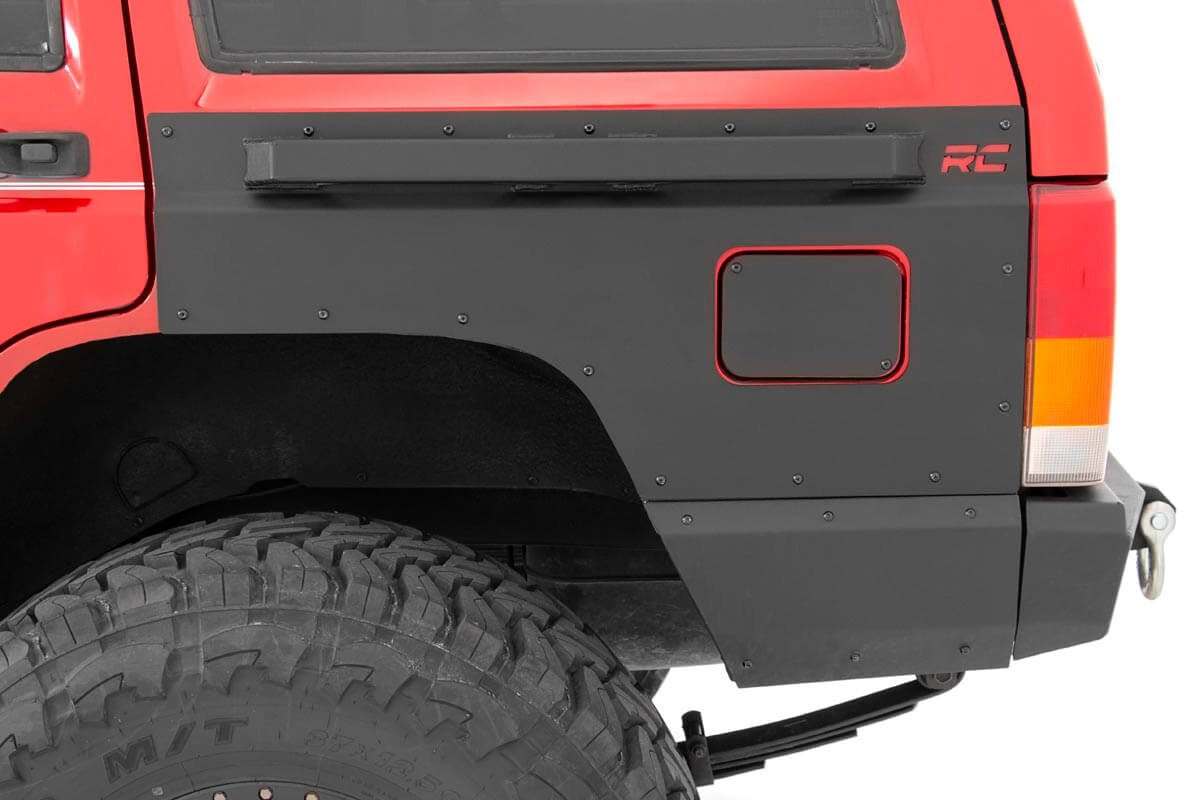 Rough Country - Fender & Quarter Panel Armor - Rear - Combo - Jeep Cherokee XJ 2WD/4WD (84-96) - 10578 for 1984-1996 Jeep Che
