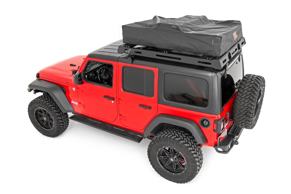 Rough Country - Roof Top Tent - Rack Mount - 12 Volt Accessory w/Ladder Extension & LED Light Kit - 99049 by Rough Country - 