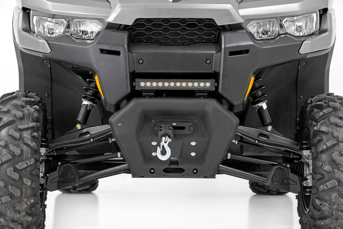 Rough Country - Winch Plate - RS4500S - Can-Am Defender MAX HD10 - 92071 for 2016-2023 Can Am Defender Dps Hd10 - installed v