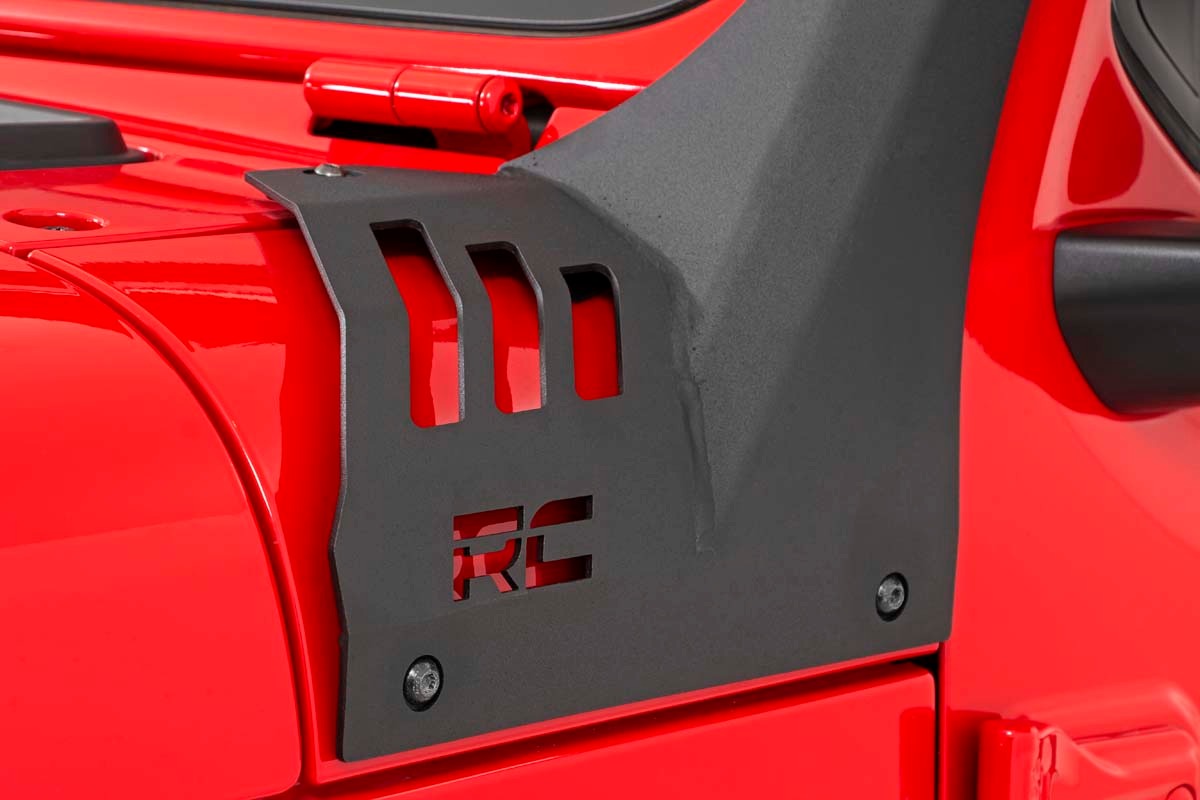 Rough Country - LED Light Kit - Windshield Mount - 50" BLK Single Row - Jeep Gladiator JT/Wrangler JL (18-25) - 70065 for 201