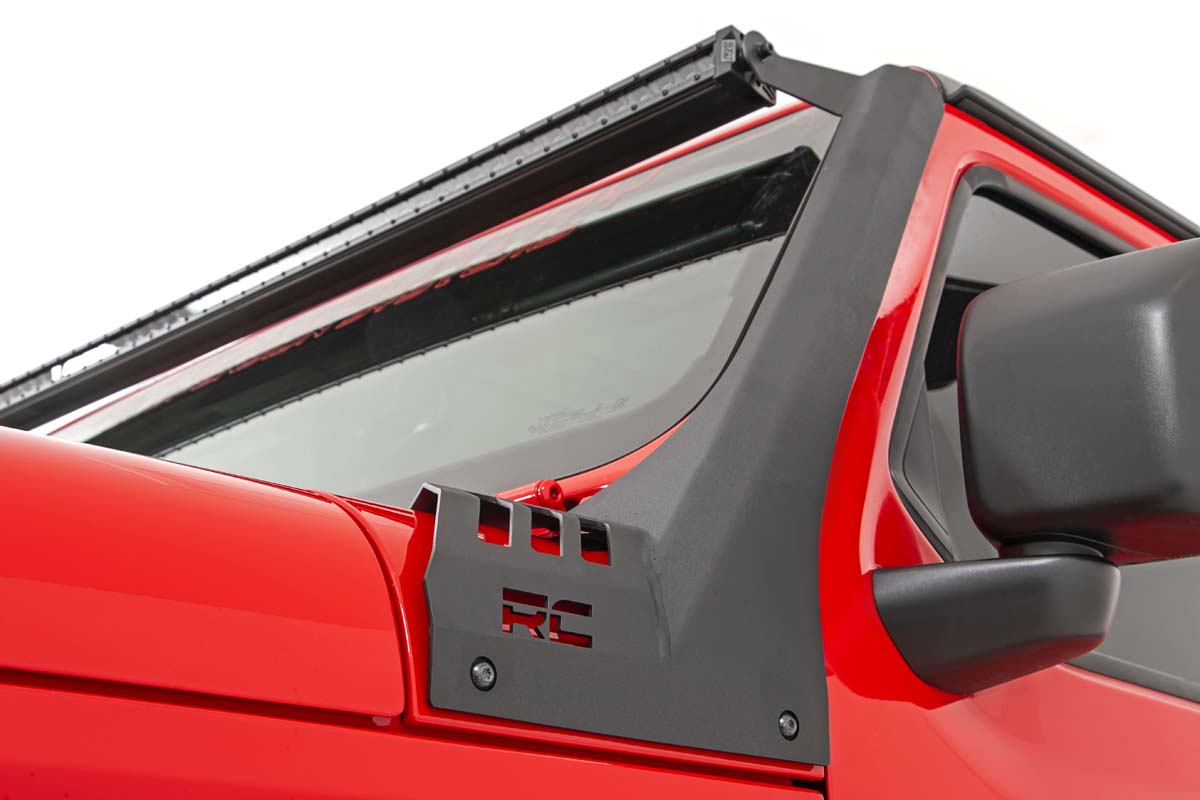 Rough Country - LED Light Kit - Windshield - 50" Spectrum Dual Row - Jeep Gladiator JT/Wrangler JL (18-25) - 80069 for 2018-2