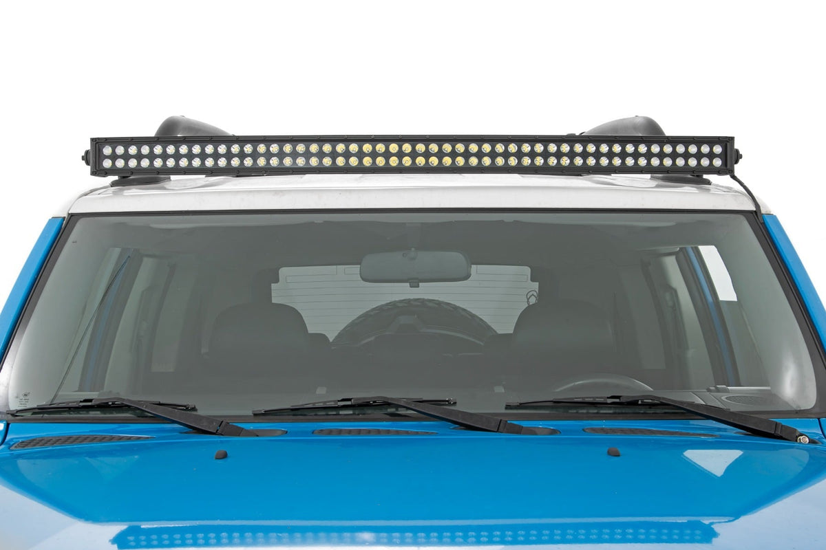 Rough Country - 50 Inch Black Series LED Light Bar - Curved - Dual Row - 72950BL by Rough Country - detail view
